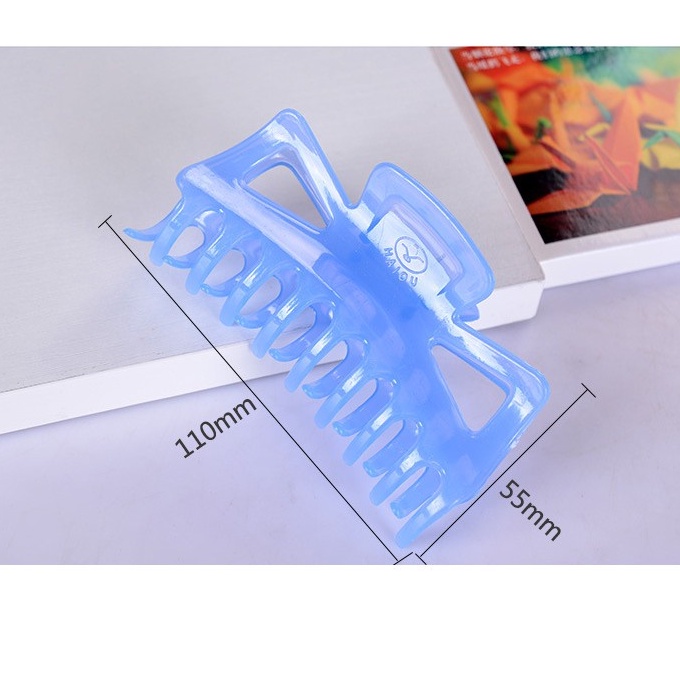 Kẹp Tóc Nơ Màu Trơn Màu Trong suốt cho nữ hàn quốc