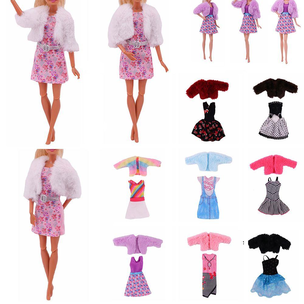 CLEVER Áo Khoác Lông Cho Búp Bê 27-29cm