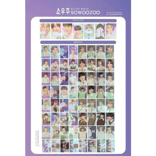 [Chính hãng] Mini Photocard BTS  Mini photocard ON:E, BBC, Dalmajung, PTD, Sowoozoo set ảnh