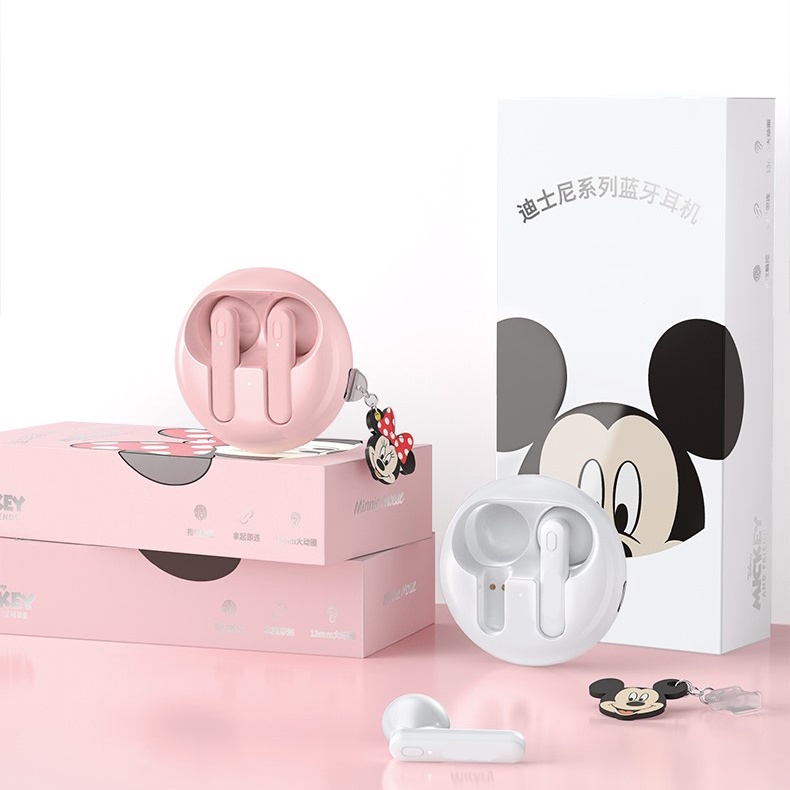 Tai nghe không dây NUTEK D14 chính hãng DISNEY, bluetooth 5.0, cảm ứng một chạm, nhỏ gọn êm tai