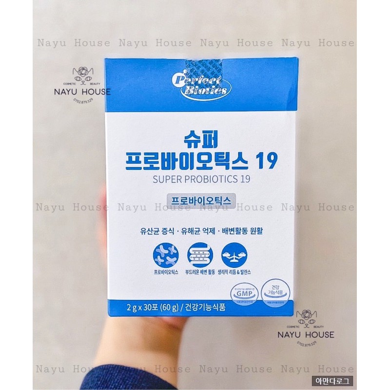 HỘP BỘT DƯỠNG DA PERFECT BIOTICS SUPER PROBIOTICS 19