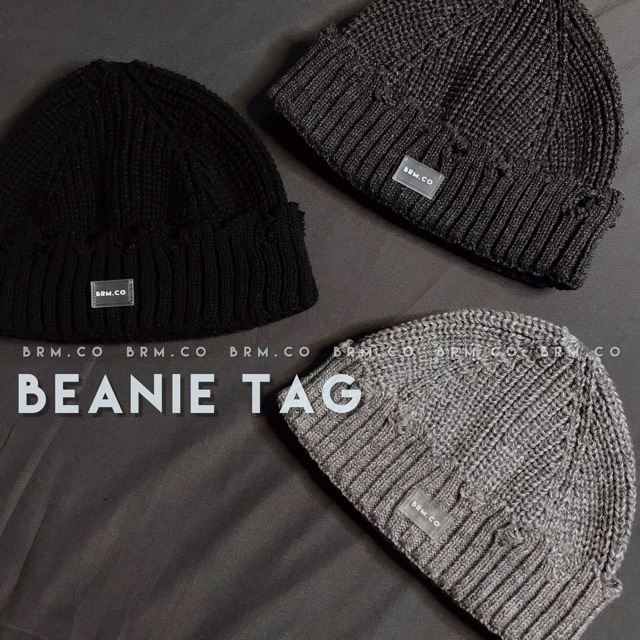 MŨ LEN BEANIE TAG BRM