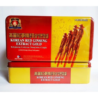 VIÊN ĐẠM HỒNG SÂM BỒI BỔ SỨC KHỎE - NHÂM SÂM - ĐÔNG TRÙNG HẠ THẢO - ĂN KHỎE NGỦ TỐT - KOREAN RED GINSENG GOLD HỘP SẮT