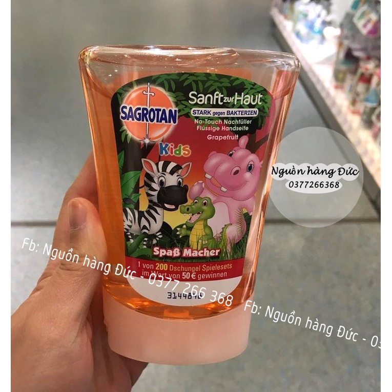 Máy rửa tay tự động cho trẻ Sagrotan Đức - Nguồn hàng Đức - Chú chó cứu hộ