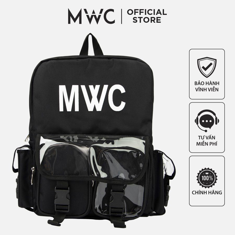 BALO MWC- 1155 Balo Unisex Thời Trang Chất Liệu Vải Dù Chống Nước, Chống Sock, Trẻ Trung, Năng Động