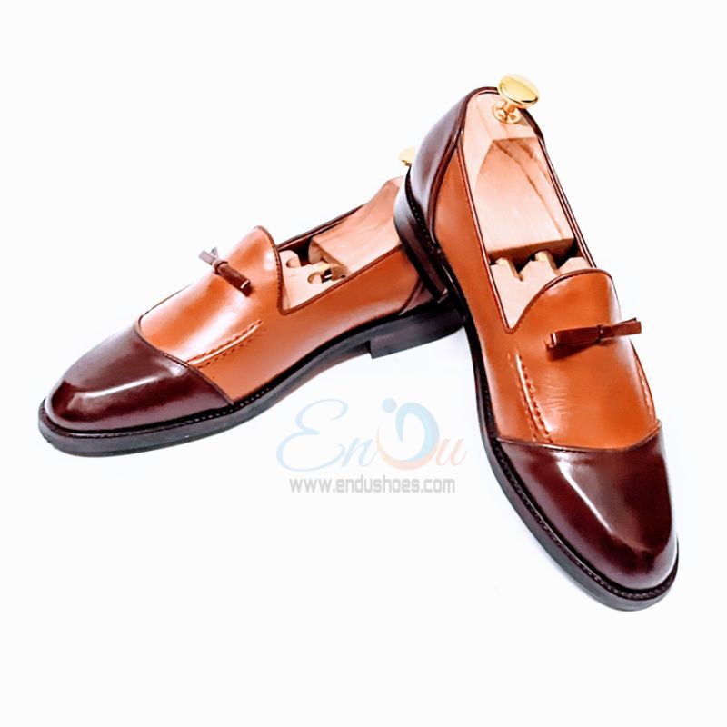 Giày Lười Nam Hàng Hiệu Loafer Nâu Bò Cho Phái Mạnh - ENDU SHOES