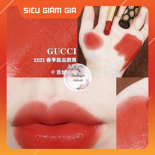 [Chính Hãng] Son Gucci Rouge de Beauté Brillant Glow & Care Shine Lipstick 2021 | BigBuy360 - bigbuy360.vn
