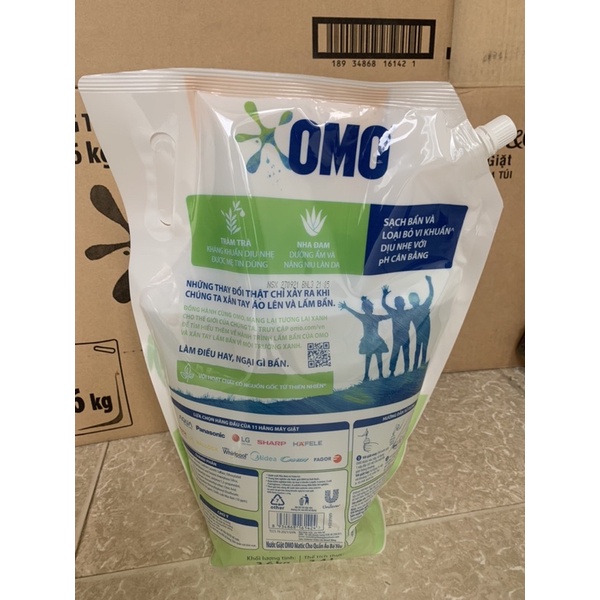 Nước Giặt OMO MATIC Dịu Nhẹ Cho Quần Áo Bé Yêu 3.6Kg