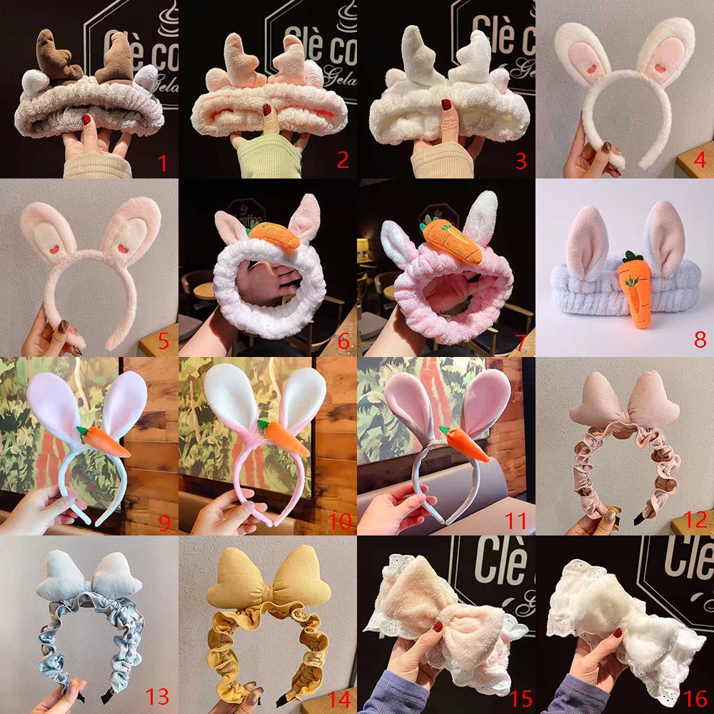 Băng đô cài tóc bằng cotton không trượt co giãn phong cách Hàn Quốc đáng yêu cho nữ