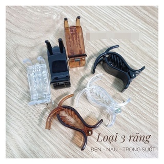 Kẹp tóc càng cua nhám 3 răng 5 răng - Loli.phukienthoitrang