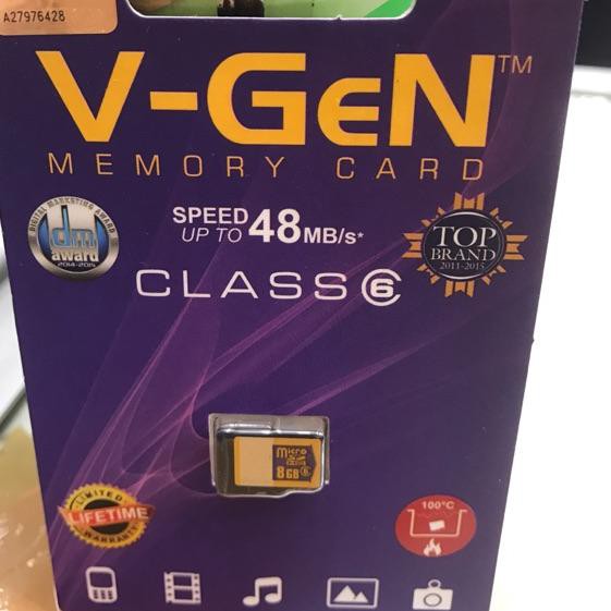 Thẻ Nhớ 8gb Class 6 Tốc Độ 48mb / S V-Gen | BigBuy360 - bigbuy360.vn