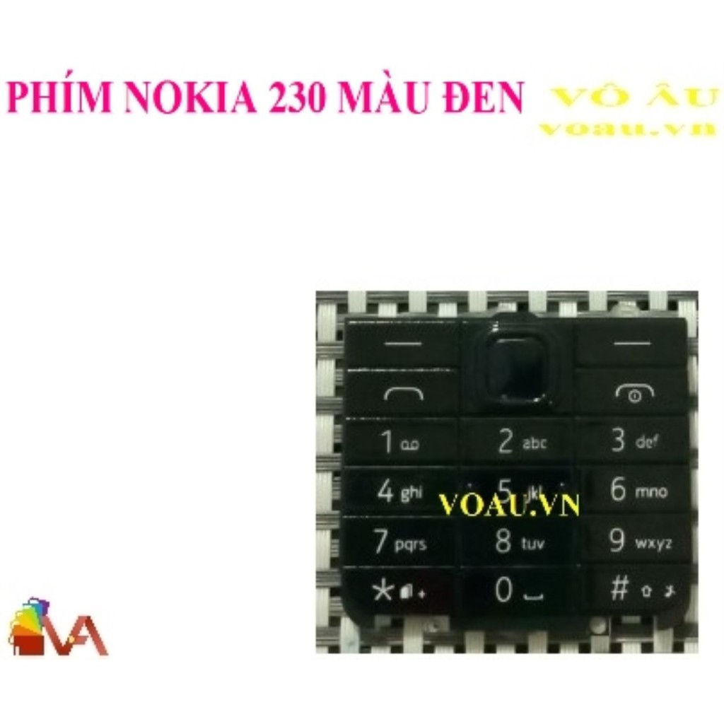 PHÍM NOKIA 230 MÀU ĐEN