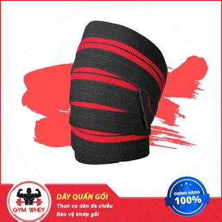 Phụ kiện Thể Thao Gym Dây Quấn Gối Tập Gym Harbinger Red line Knee wraps 4630 Authentic 100%