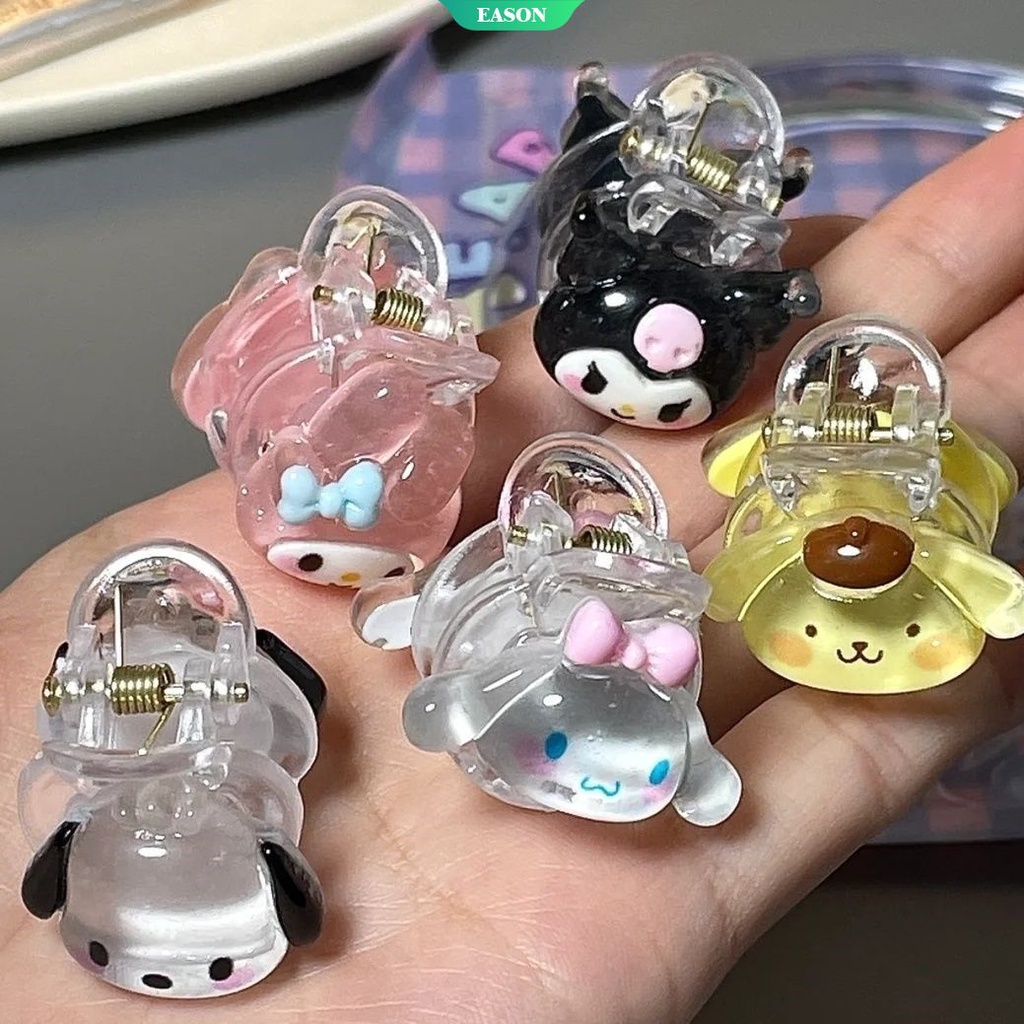 Sanrio Kẹp Tóc Họa Tiết Hoạt Hình Kuromi Đáng Yêu Dành Cho Nữ