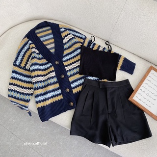 Áo khoác len thổ cẩm nhienvintage_al18