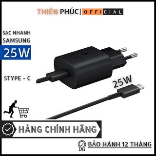 Bốc hộp chính hãng bộ sạc nhanh samsung 25w note 10 note 20 a71, a70, a80, a90, s20, s20+, s20 ultra