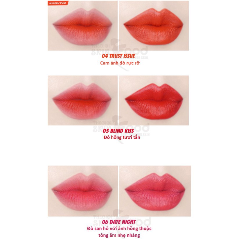 [G02] [ MÀU 03-15] Son Kem Siêu Lì, Chống Trôi CandyLab Creampop The Velvet Lip Color 4.5g S002