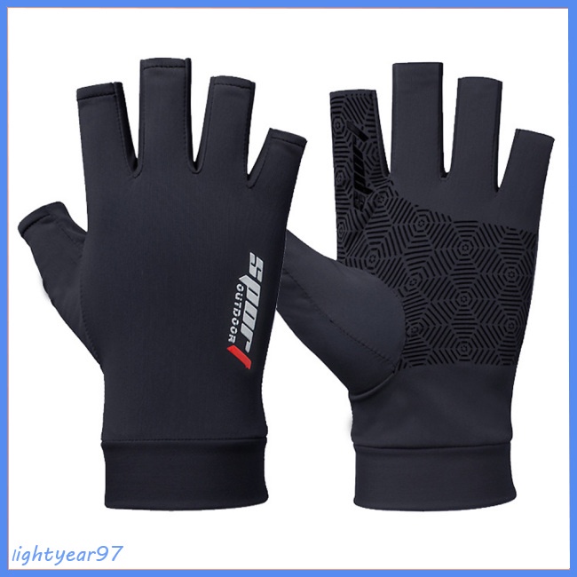 1 Đôi Găng Tay Câu Cá Nửa Ngón Chống Trượt Tiện Dụng