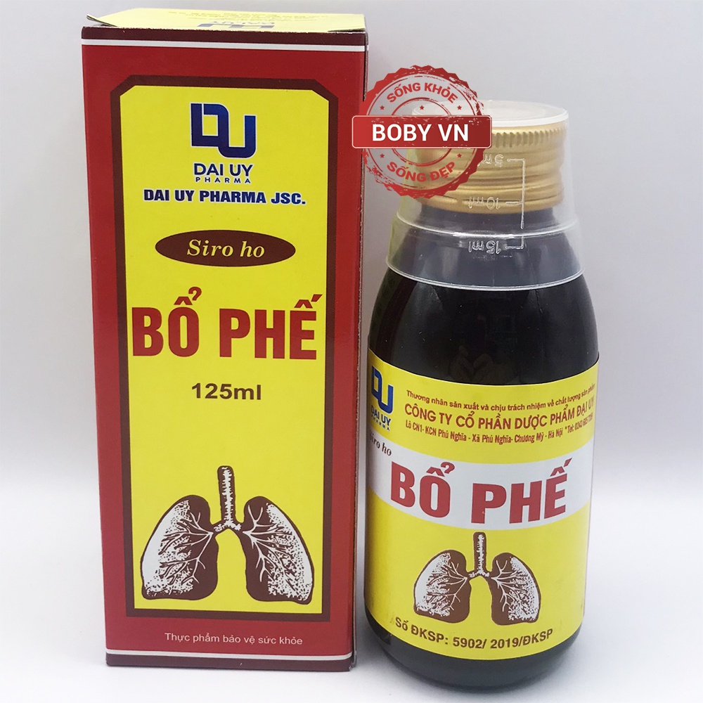 Siro ho Bổ Phế Đại Uy Pharma hỗ trợ giảm ho 125ml