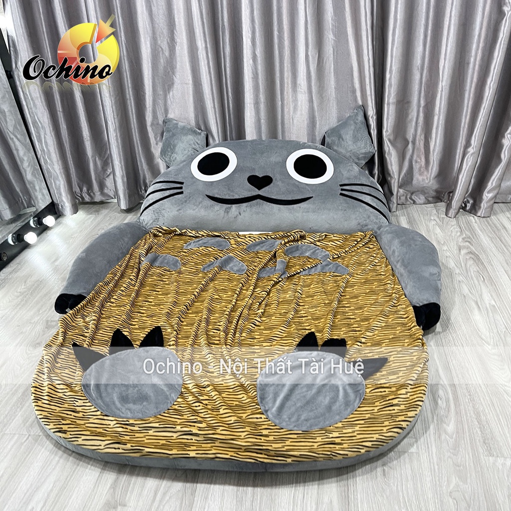 Giường nệm thú bông Handmade cao cấp cho bé size 1m6-1m1 dày 5cm (có video sản phẩm)