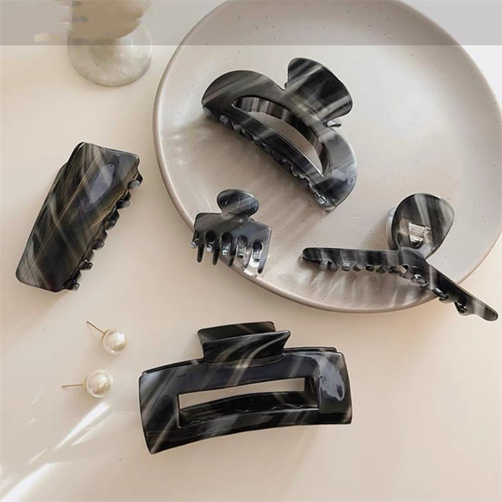 Kẹp Tóc Cá Mập Bằng Acetic Acid Cổ Điển Ngọt Ngào Sang Trọng Cho Nữ