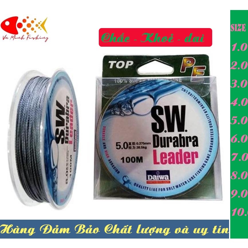 DÙ CÂU CÁ SIÊU BỀN DAIWA LEADER 100M