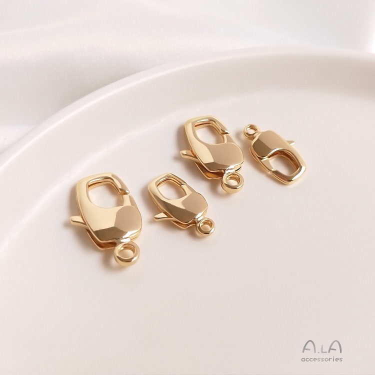 Khóa Đuôi Cá Bằng Đồng 14K Màu Vàng Kim Làm Phụ Kiện Trang Sức Vòng Cổ/ Vòng Tay DIY