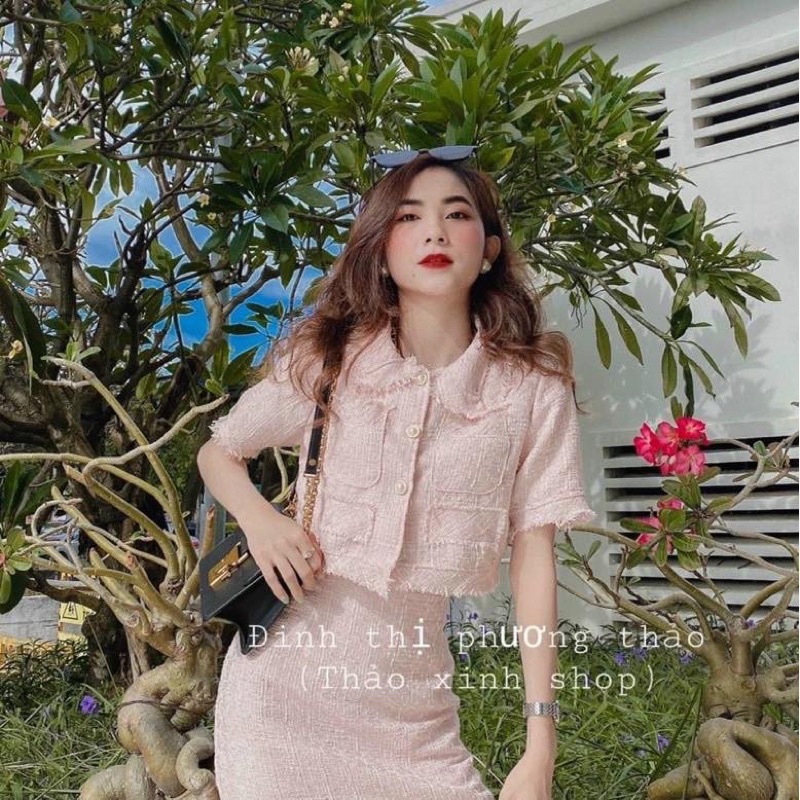 SET BỐ CROPTOP x CHÂN VÁY hình thật
