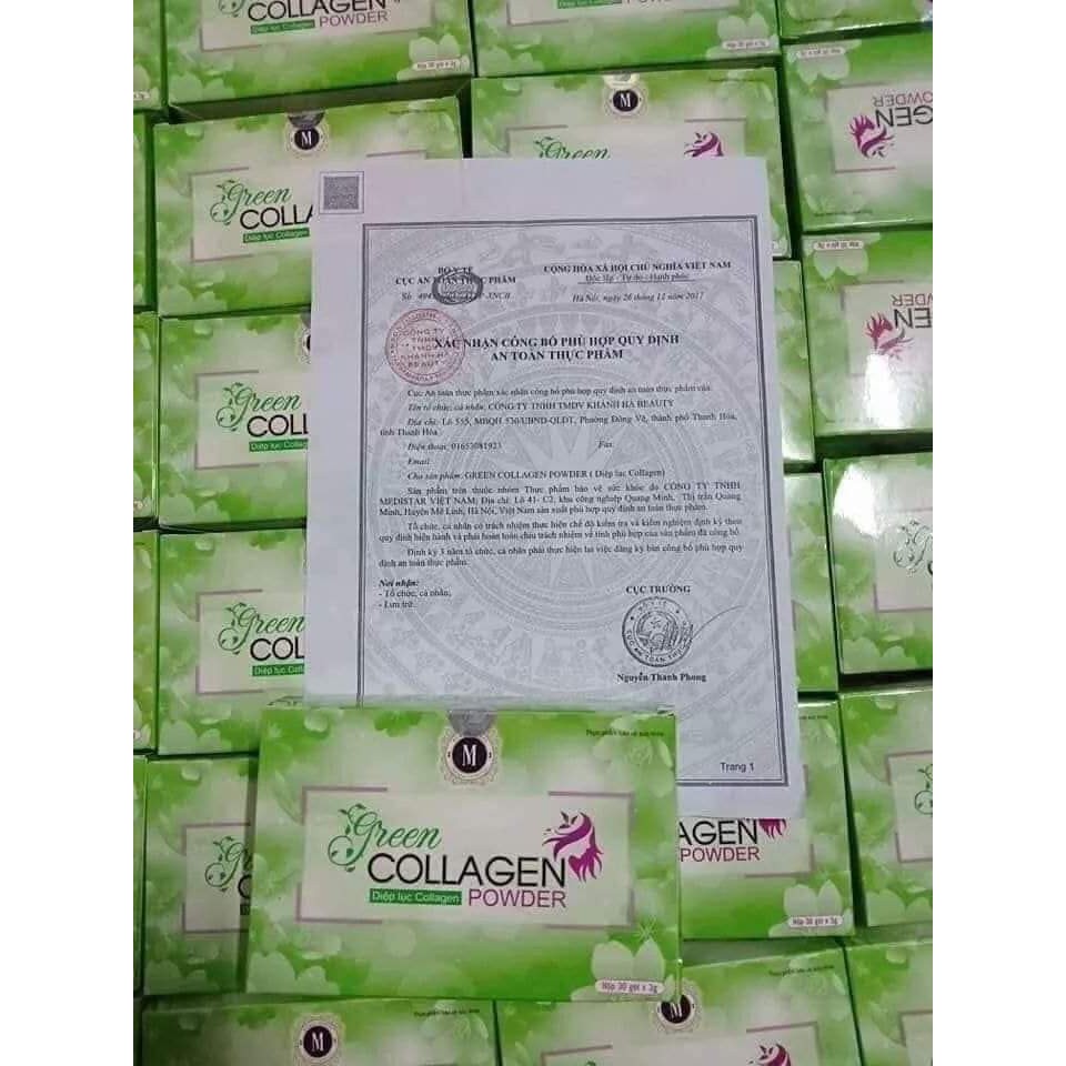 [FREE SHIP] Diệp lục collagen powder hộp 30 gói [CAM KẾT CHÍNH HÃNG] | BigBuy360 - bigbuy360.vn