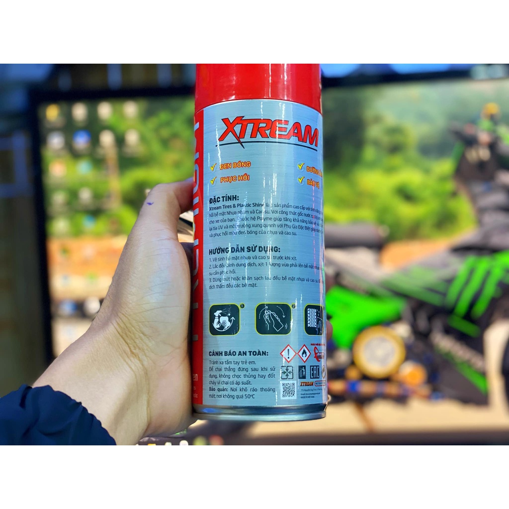 Dưỡng Nhựa-Dưỡng Lốp Xtream Cao Cấp_Không Chôi Khi Rửa Nươc_Lê Lĩnh Vlog
