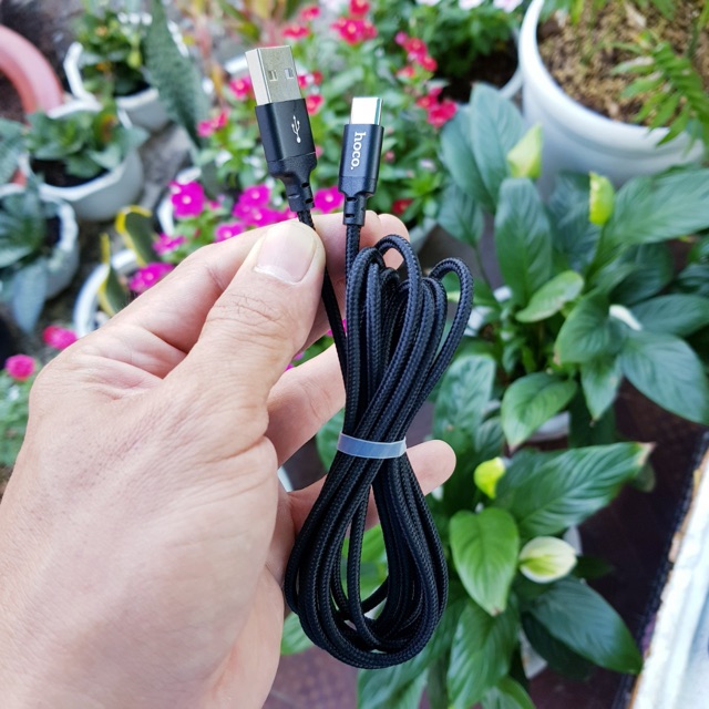 Cáp sạc Hoco dây dù dài 2m Micro USB/Type-C/