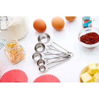 Bộ Thìa Đong Inox 5 Chiếc Đẹp(Đơn vị TSP,ML)