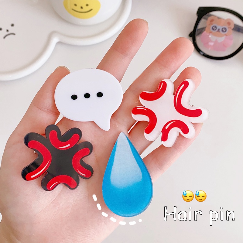 Kẹp tóc hình biểu tượng cảm xúc dễ thương cho bé gái