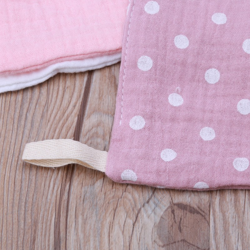 Set 5 Khăn Vuông 4 Lớp Chất Liệu Cotton Cho Bé