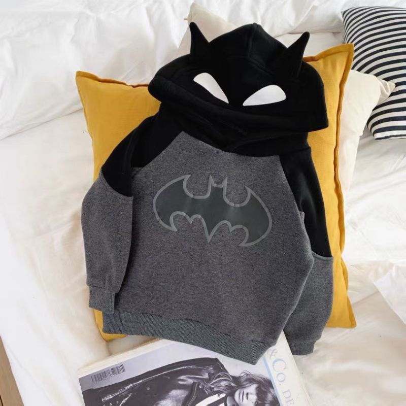 Áo nỉ batman có mũ cho bé