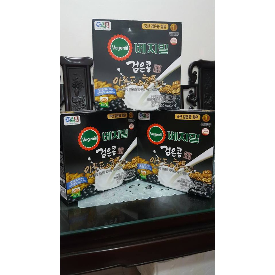 SIÊU KHUYẾN MẠI: SỮA ÓC CHÓ ĐẬU ĐEN HÀN QUỐC (16 HỘP X 190ML/THÙNG)