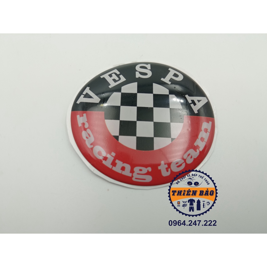 Logo dán xe tem Vespa, Decal xe Vespa đẹp, Sticker Racing Team #96