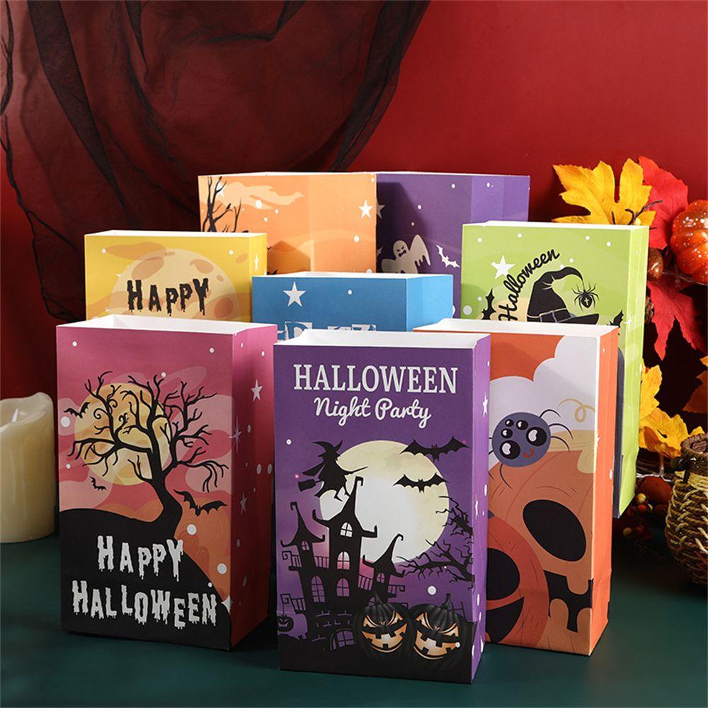 CHOOKEY Set 10 Hộp Giấy Đựng Kẹo 10 Món Trang Trí Tiệc Halloween