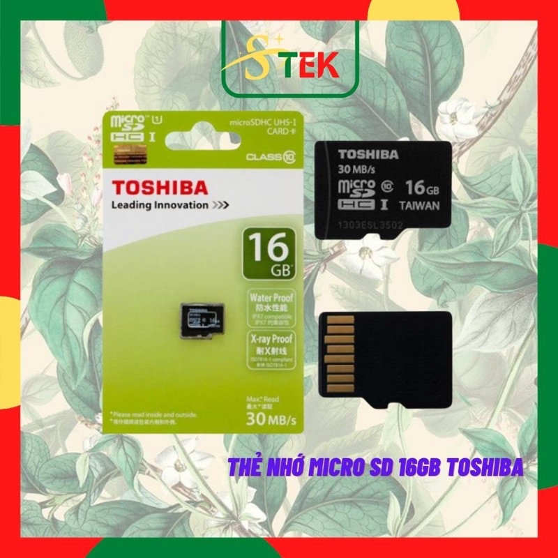 Thẻ nhớ Micro Sd Toshiba 16gb Chuyên Dùng Cho Camera Điện Thoại
