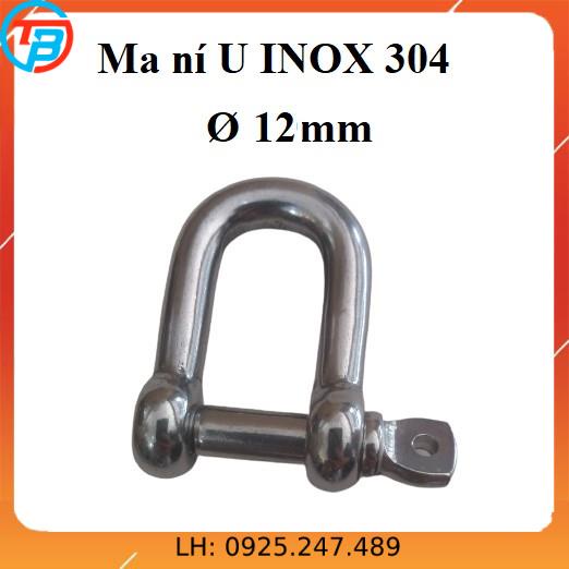 Ma ní U INOX 304 [ Phi 12mm ] CÁP THÉP Thái Bình VinàN