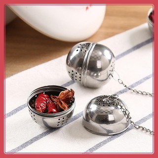 Dụng cụ lọc trà hình cầu chất liệu inox