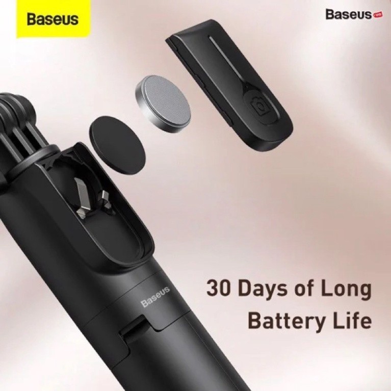 Gậy tự sướng tích hợp Tripod chân xếp gọn Baseus Lovely Bluetooth Bracket Selfie Stick Gen 2 | BigBuy360 - bigbuy360.vn