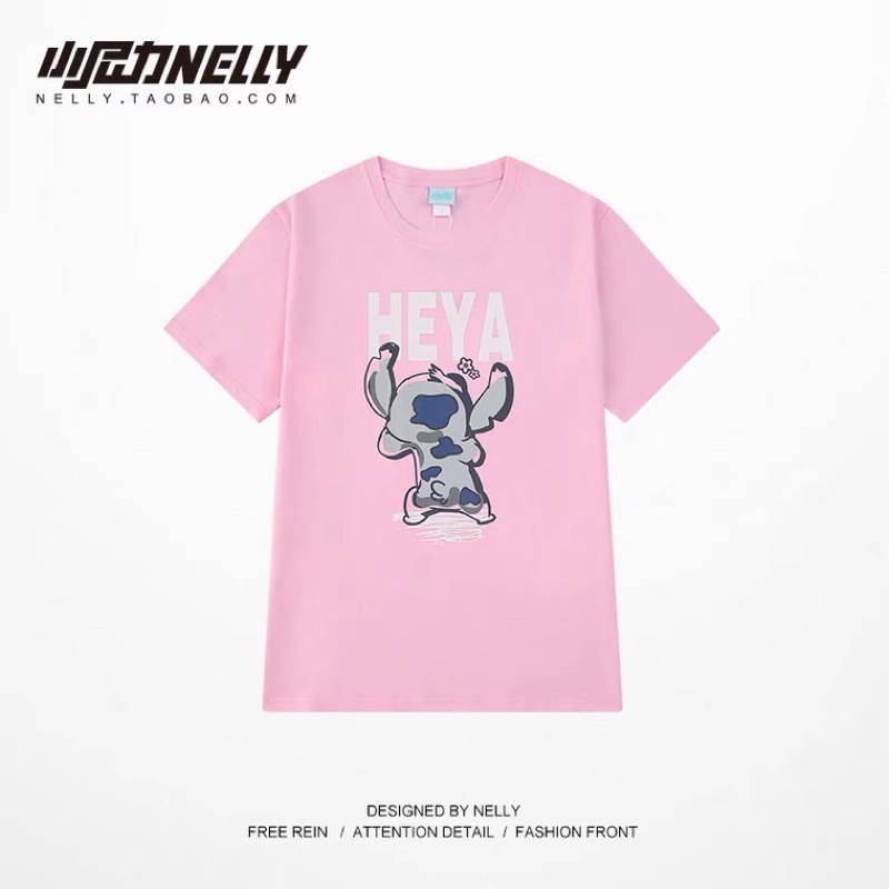 Áo thun tay lỡ Nelly 7662 dáng unisex form rộng HEYA 12