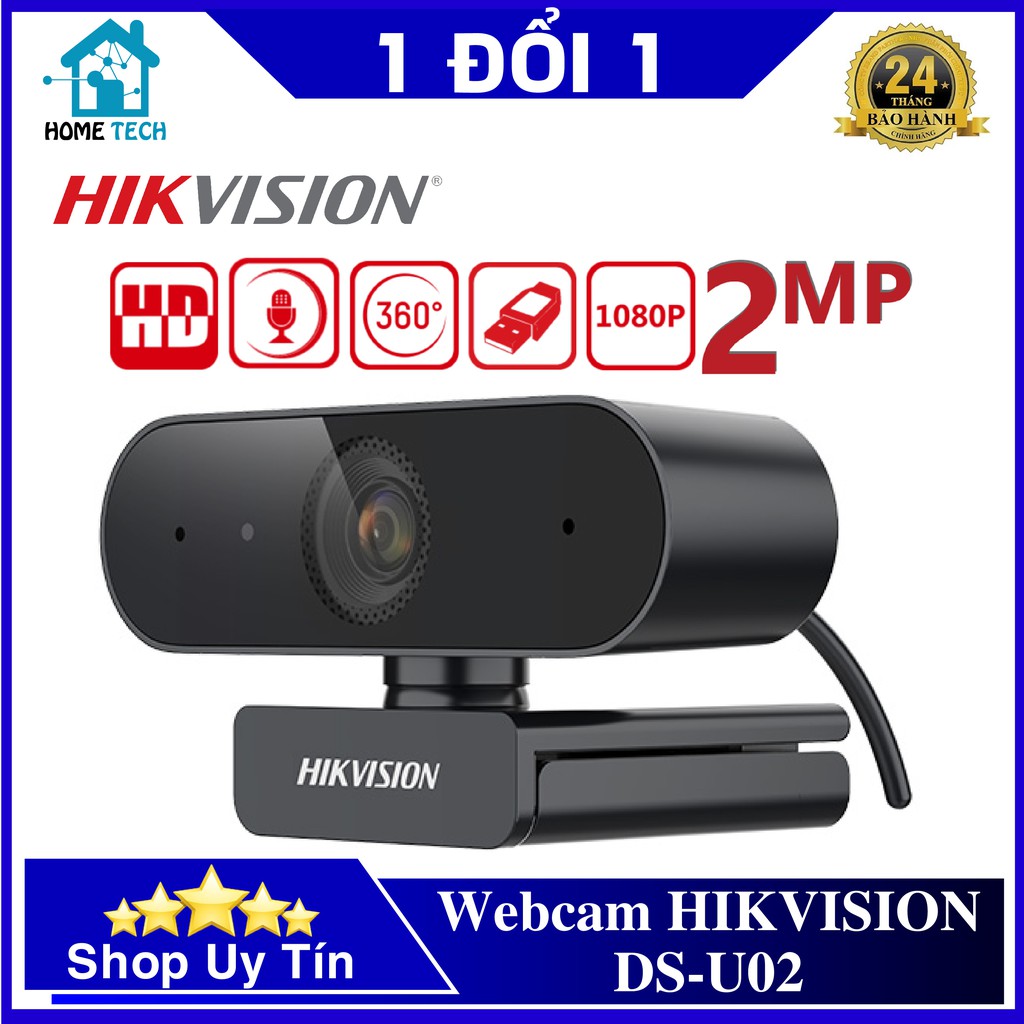 Webcam HIKVISION DS-U02 / DS-U12 (1920 × 1080) Chính hãng - Học trực tuyến ,Giúp trợ giảng ,dạy học Online, họp công ty