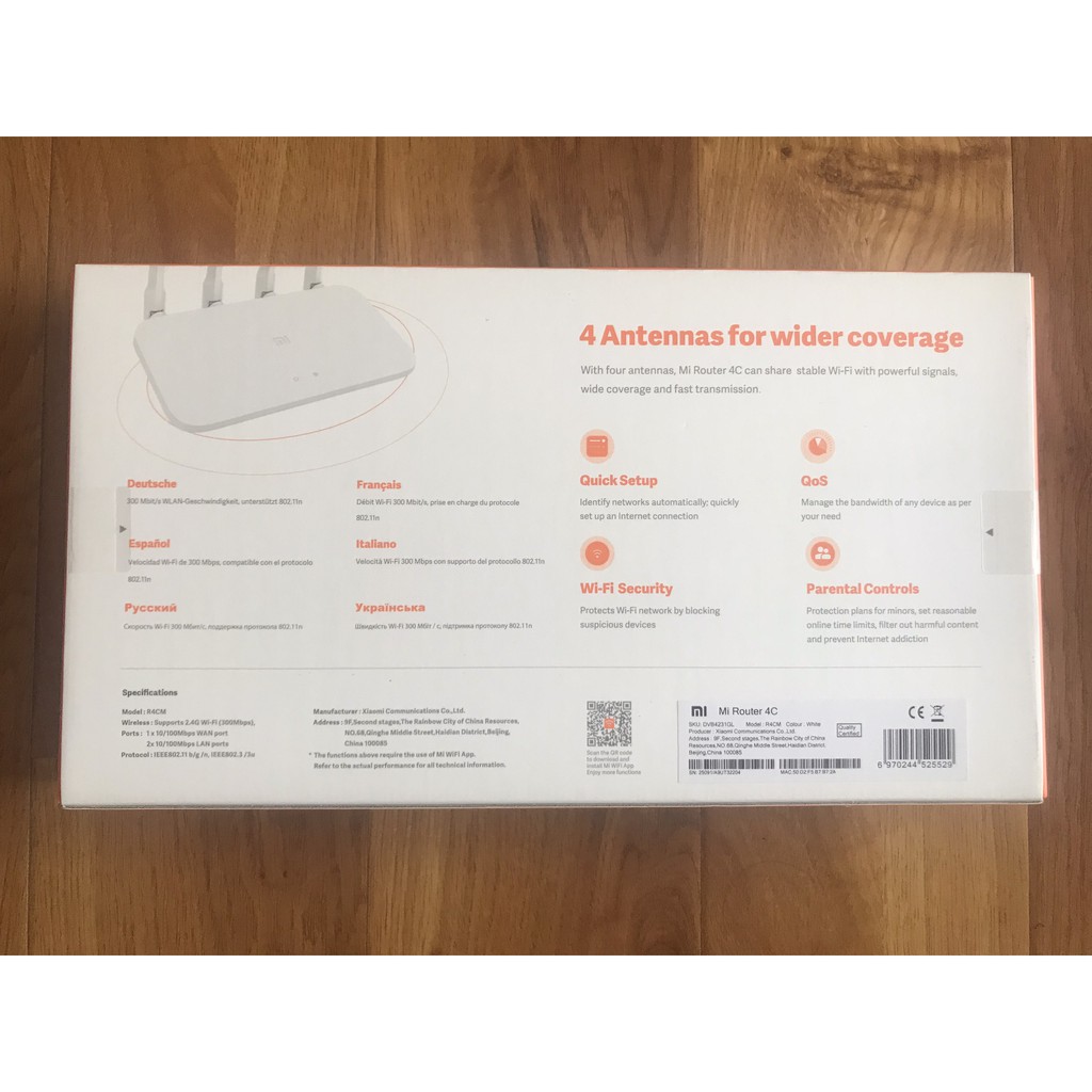 [Mã ELMS5 giảm 7% đơn 300k] Bộ Phát Wifi Xiaomi - Mi Router 4C - Hàng Chính Hãng Bảo Hàng 2 Năm 1 Đổi 1