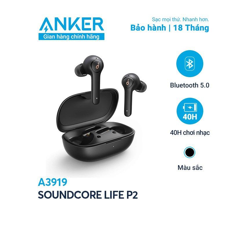 Tai nghe bluetooth TWS SOUNDCORE Life P2 (by Anker) - A3919