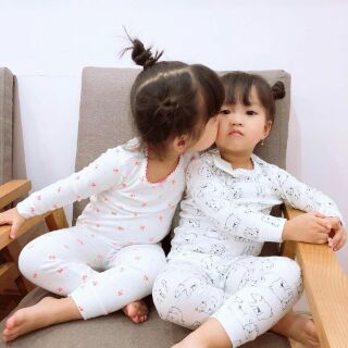Combo 4 bộ thun borip thu đông cho bé