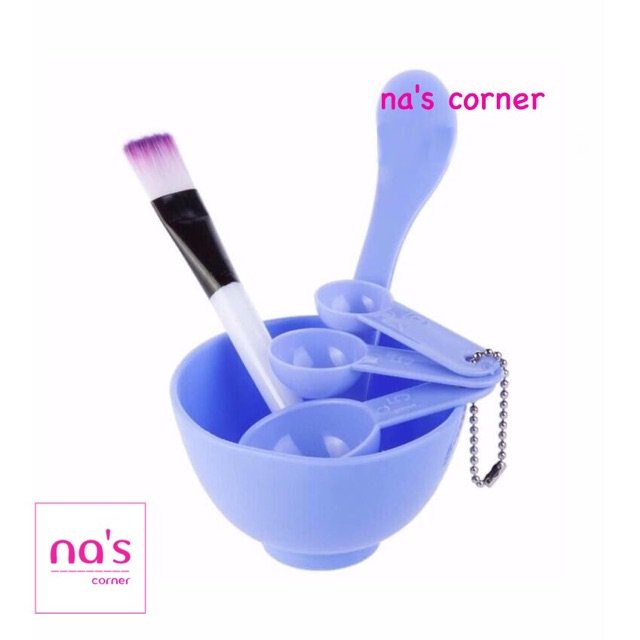 Bộ dụng cụ trộn đắp mặt nạ 4 in 1 (6 món) (được chọn màu)
