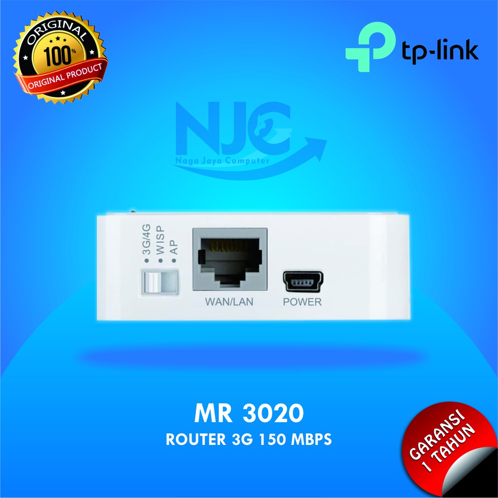 Bộ Định Tuyến Không Dây Di Động Tp-link Tl-mr3020 3g / 4g | BigBuy360 - bigbuy360.vn