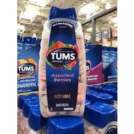 kẹo ngậm tums assorted berries fruit extra 750mg